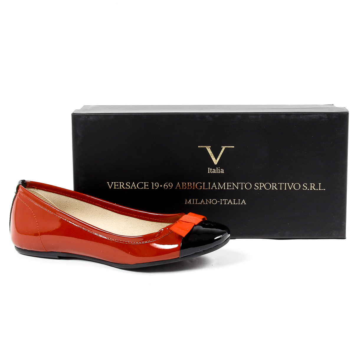 V 1969 Italia Womens Ballerina Red GEMMA