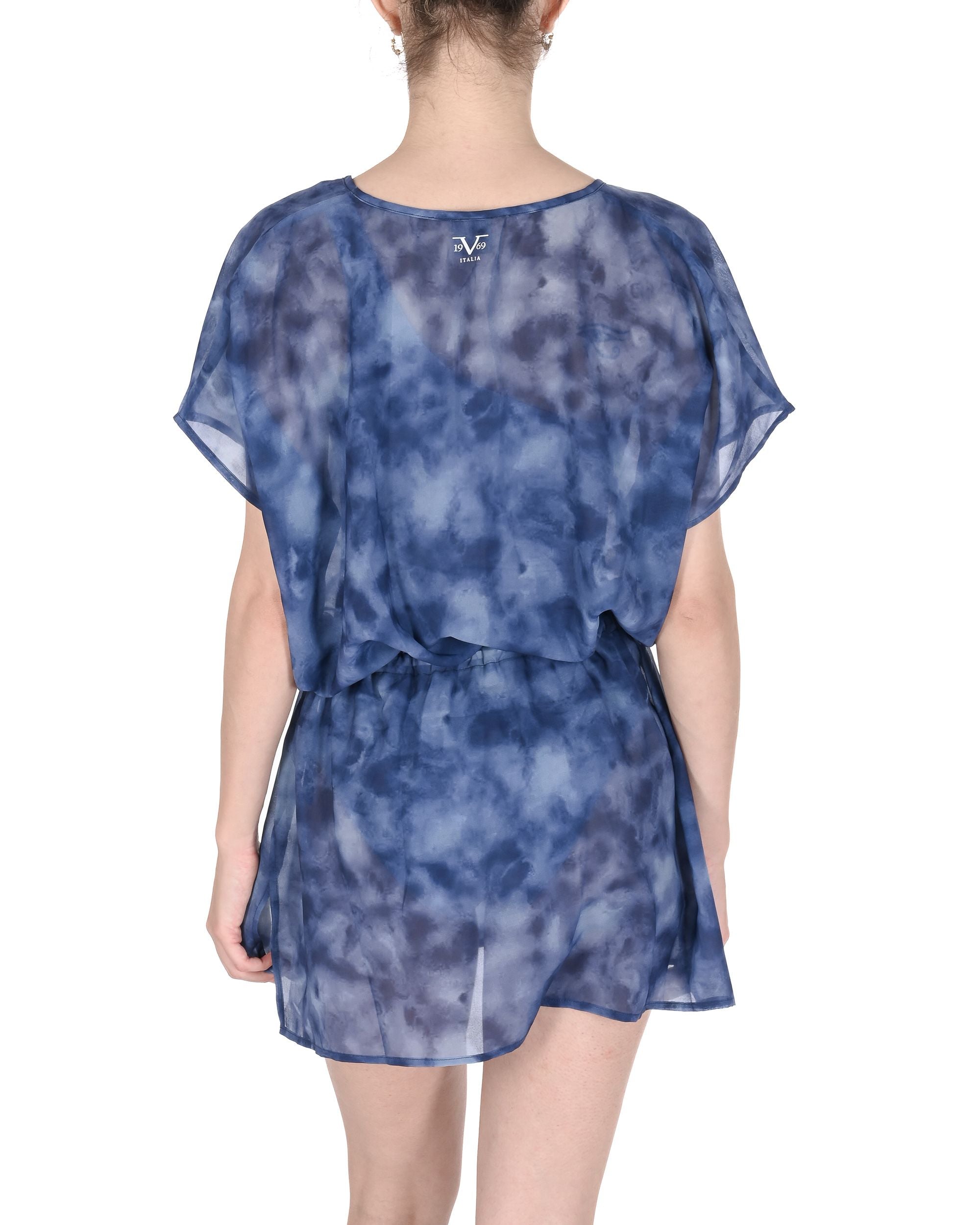 19V69 Italia Abito da bagno in chiffon da donna VSC1WCU07 NAVY