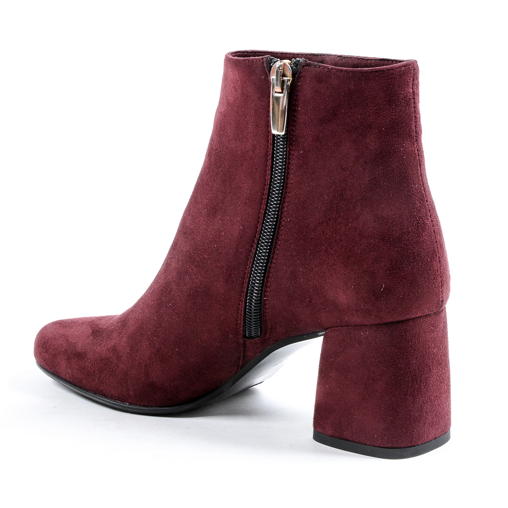 Stivaletti con tacco da donna Andrew Charles Bordeaux DOLLY