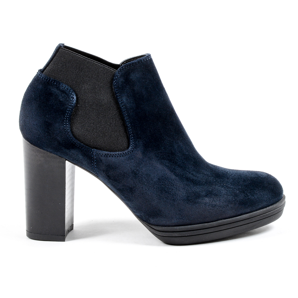 V 1969 Italia Stivaletto con tacco da donna blu GRACY