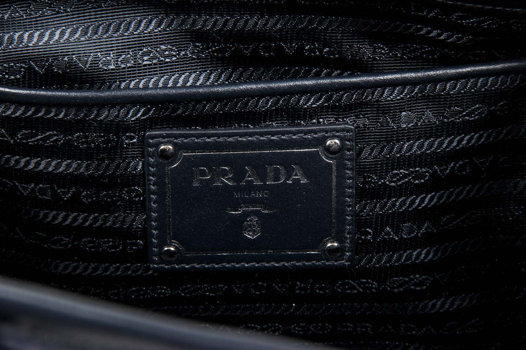 Borsa a mano Prada da donna BN1841 in tessuto e vitello morbido
