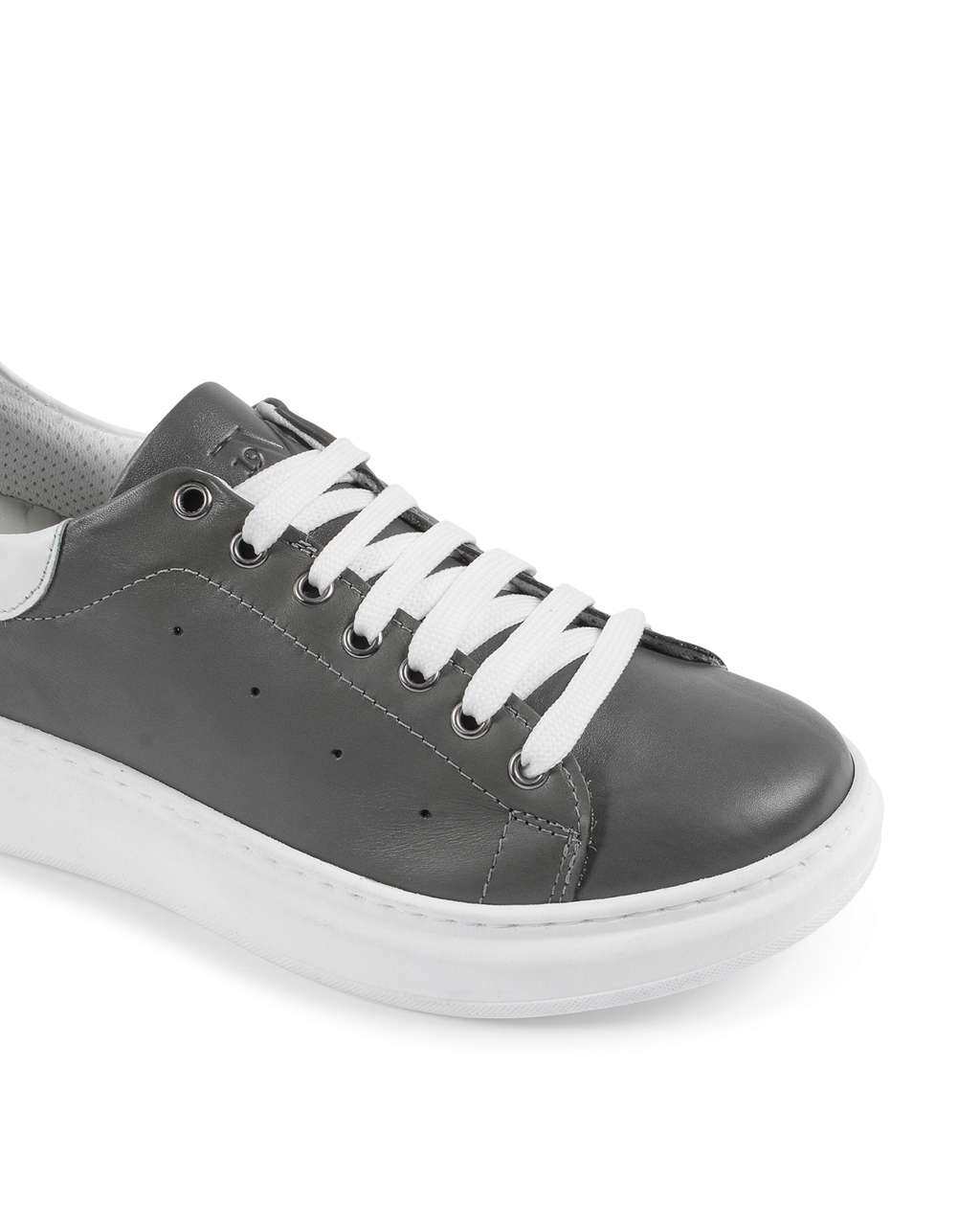 Sneaker Uomo 19V69 Italia Grigio Bianco 720 PELLE GRIGIO PELLE BIANCO