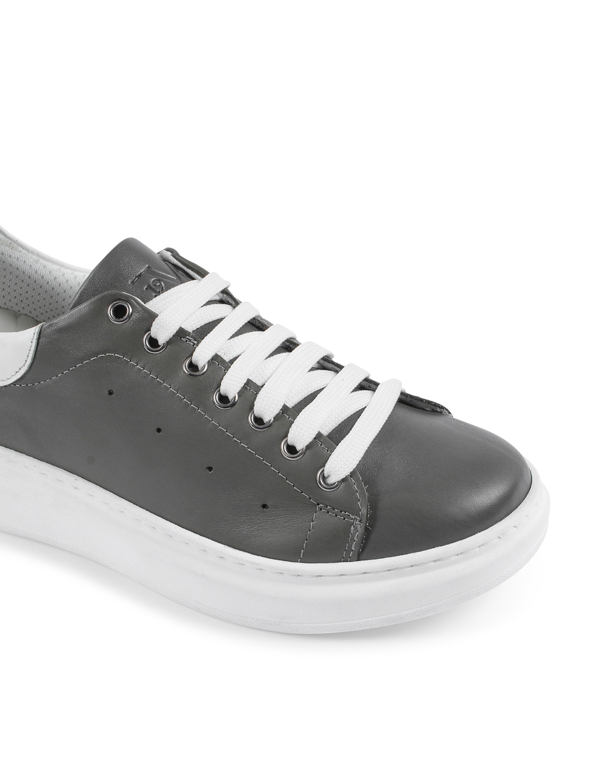 Sneaker Uomo 19V69 Italia Grigio Bianco 720 PELLE GRIGIO PELLE BIANCO