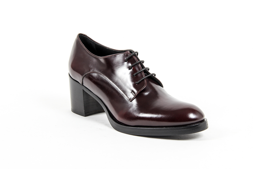 V 1969 Italia Scarpe Oxford con tacco da donna Bordeaux RITZ
