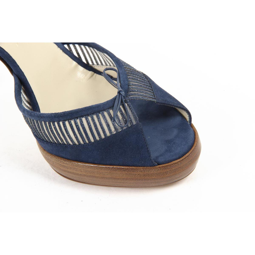 Sandalo con cinturino posteriore da donna Alexandra Neel LILLY AL831 SUEDE BLUE