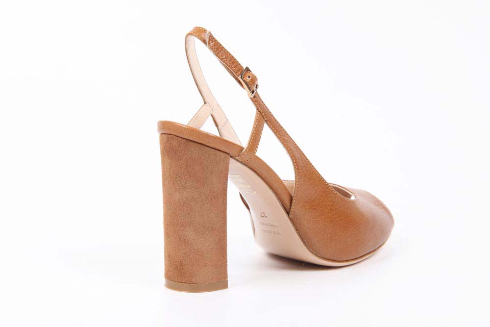 Sandalo Slingback da Donna V 1969 Italia 5616 VAL95 PE ELIOS15TER CAPRETTO ELIOS TERRA