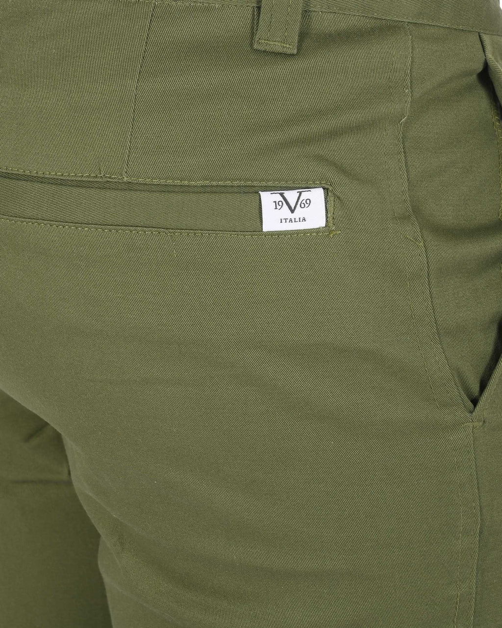 19V69 Italia Mens Bermuda BERGAMO OLIVE