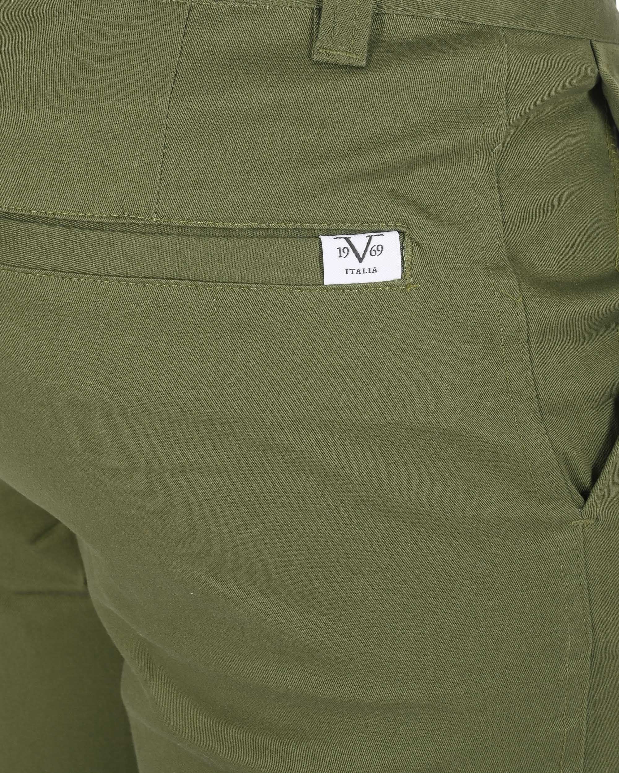 19V69 Italia Mens Bermuda BERGAMO OLIVE