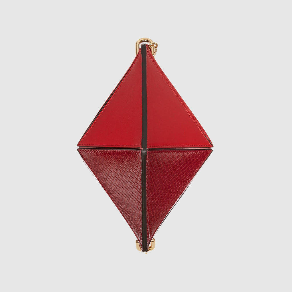 Gucci Borsa a tracolla piccola a forma di cuore rosso rosa