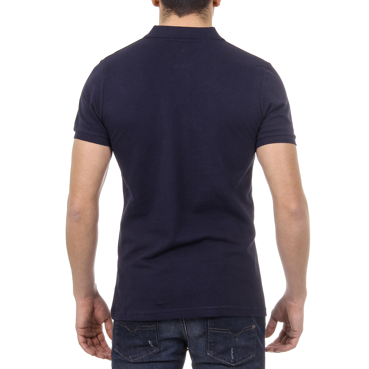 Polo da uomo a maniche corte Ufford & Suffolk Polo Club US007 BLU NAVY