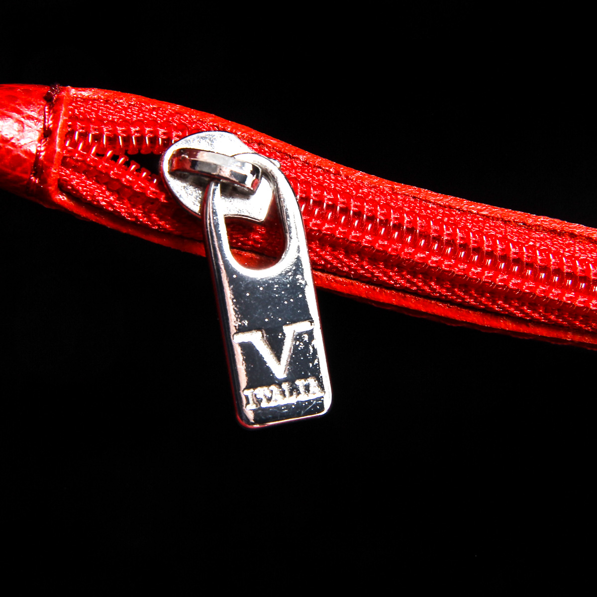 Borsa da donna V 1969 Italia V013-S PALMELLATO ROSSO