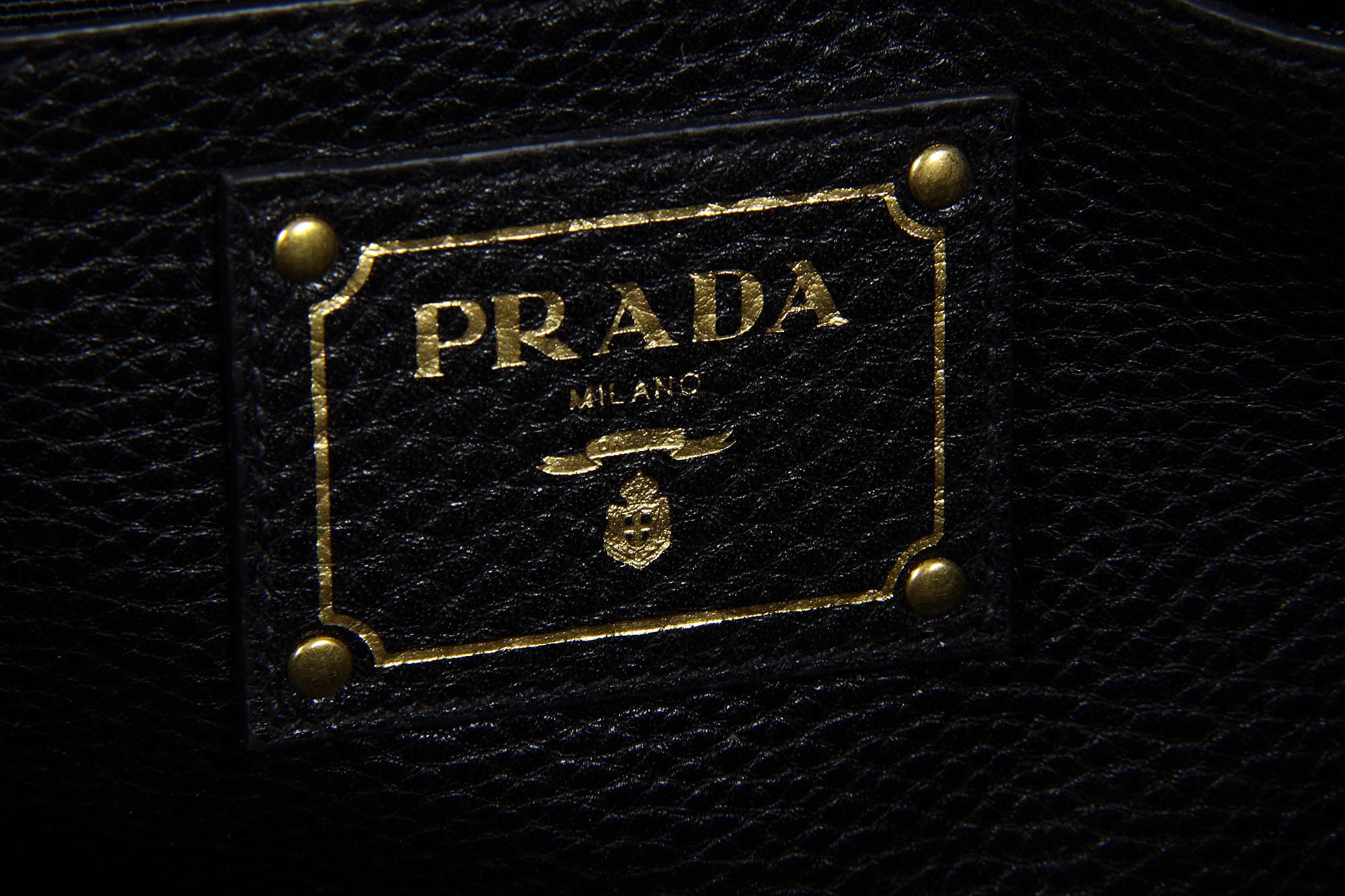Borsa shopping Prada BN2794 Nero Vitello Daino