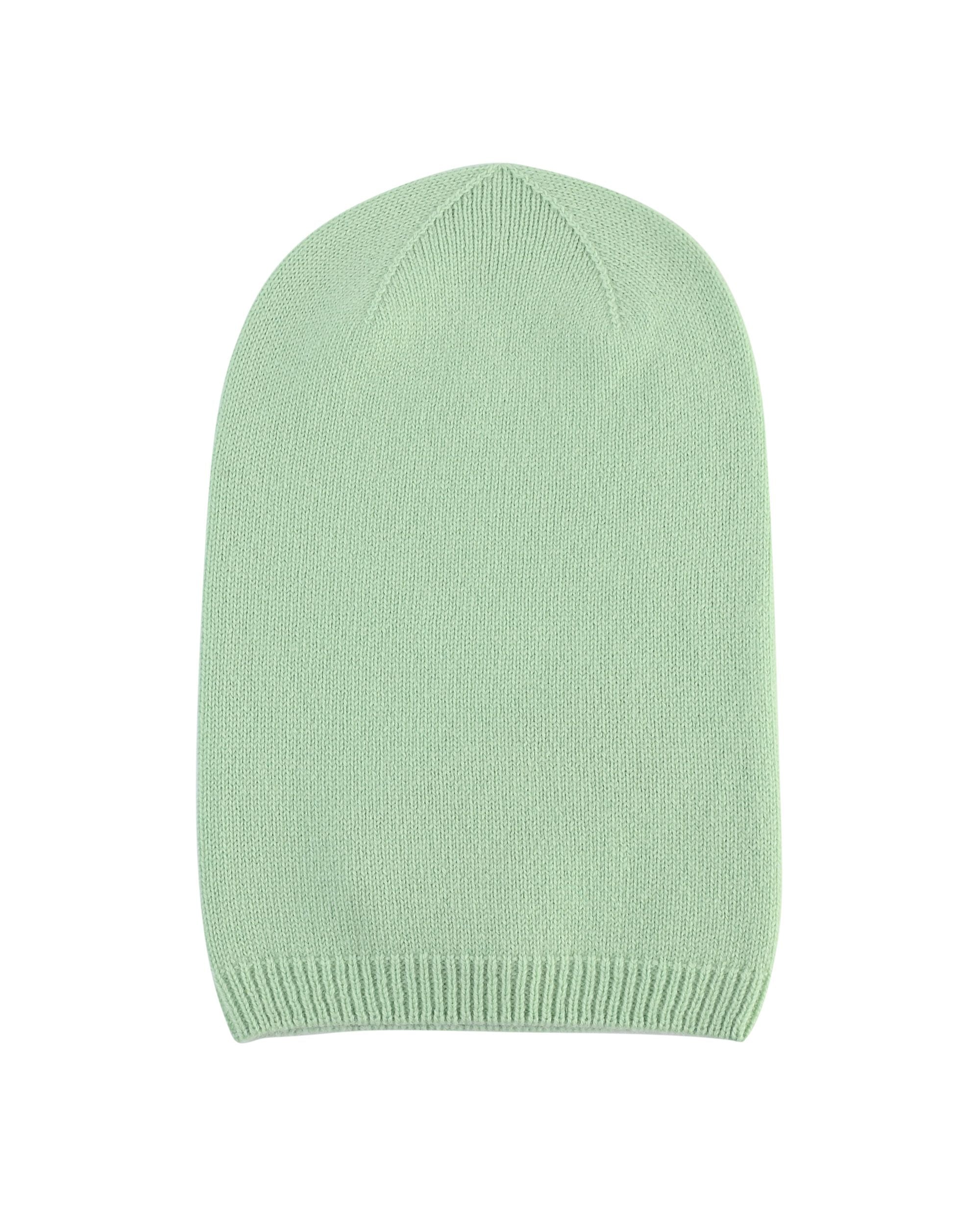 Berretto morbido da donna in cashmere Crown of Edinburgh COE 0044 VERDE CHIARO