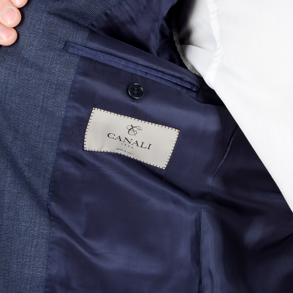 Abito da uomo Canali maniche lunghe blu
