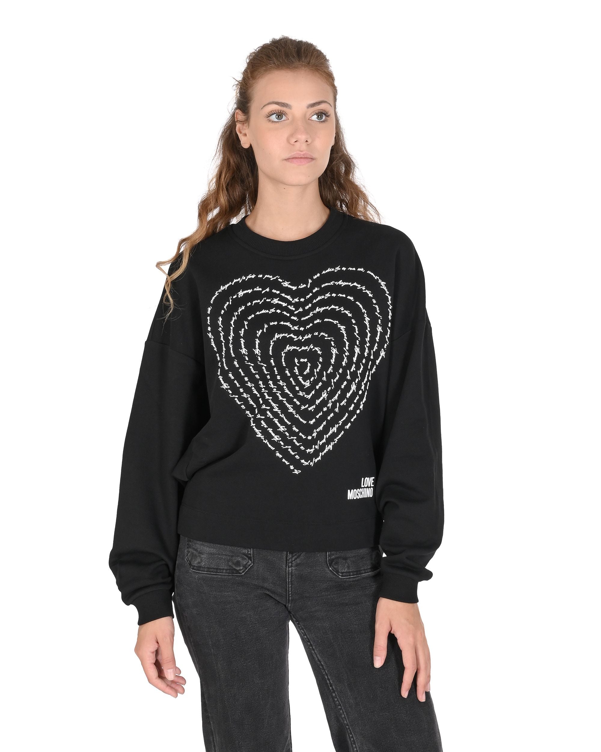 Felpa da donna Love Moschino W 6 431 02 M 4055 C74 NERO