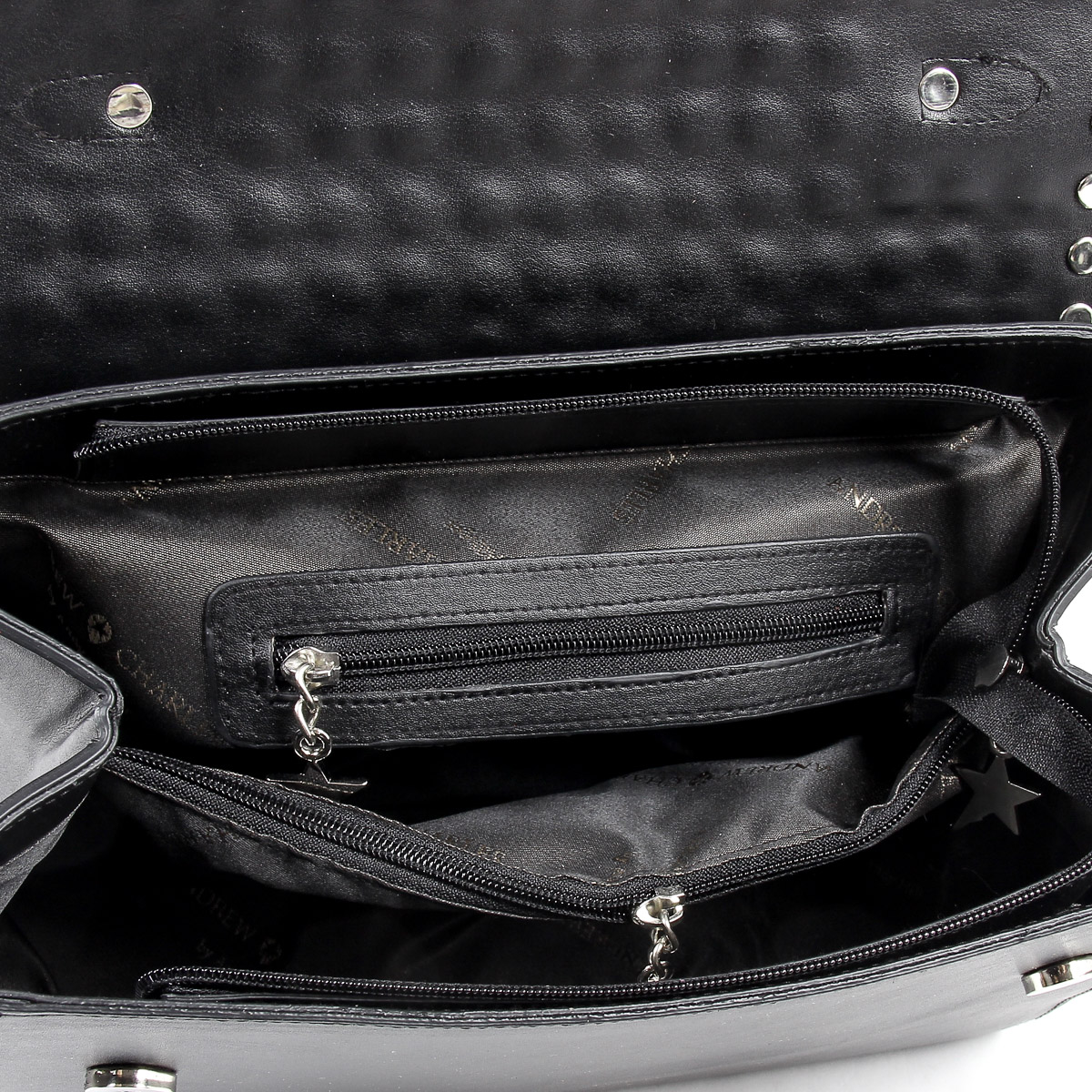 Borsa a mano da donna Andrew Charles nera BROOKLYN