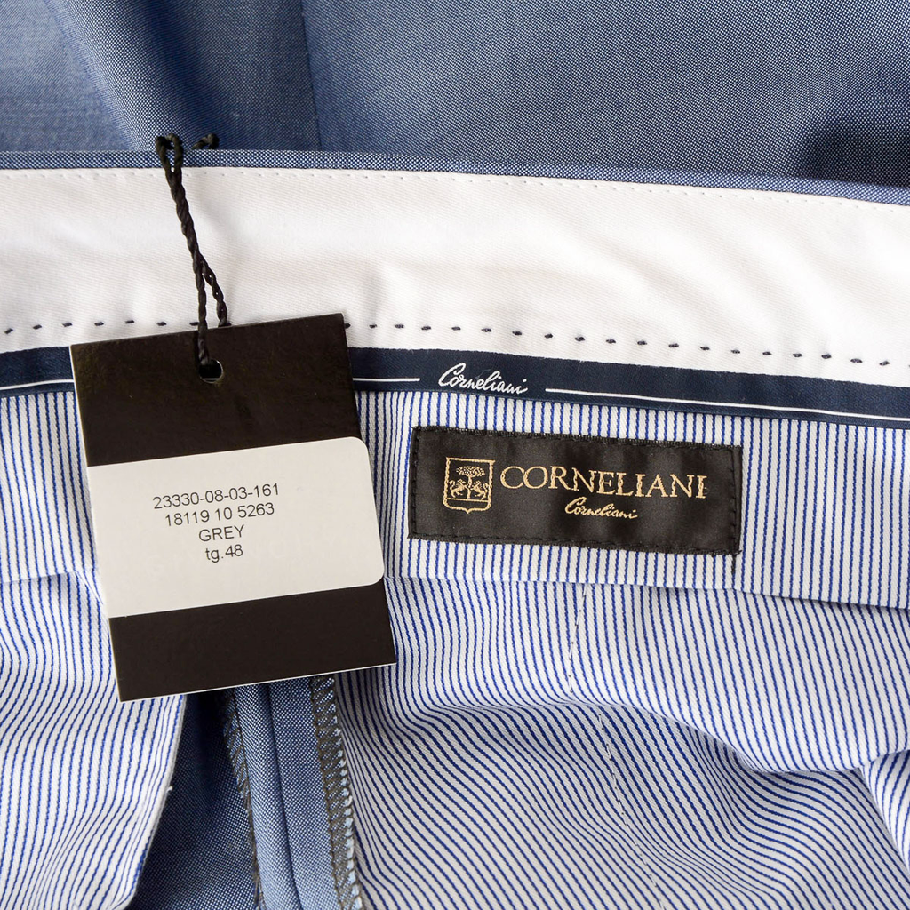 Corneliani Pantaloni Uomo Azzurro