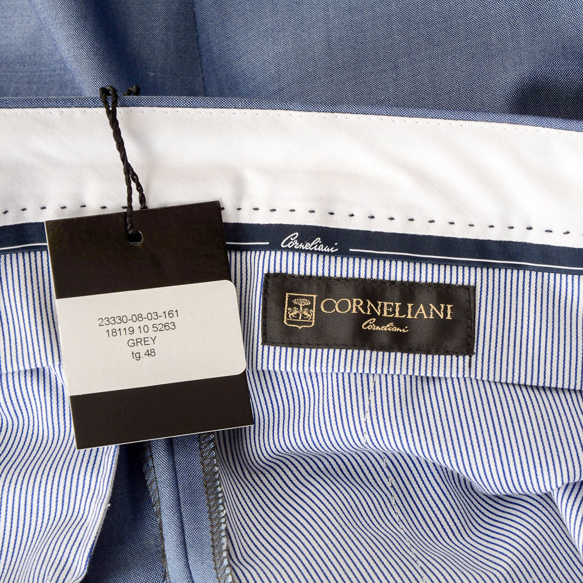 Corneliani Pantaloni Uomo Azzurro