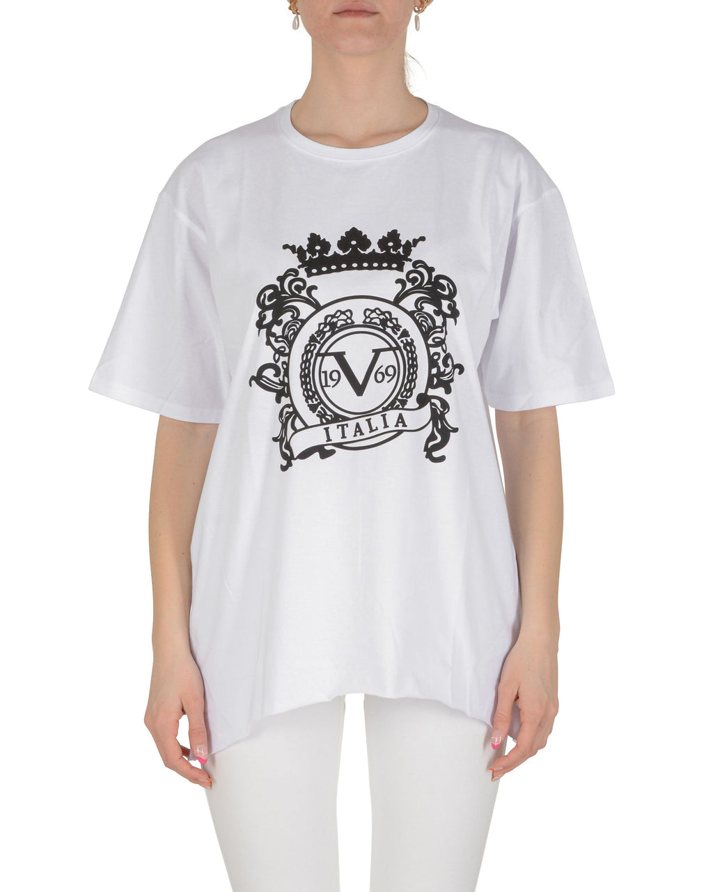 19V69 Italia T-Shirt Donna Bianca SMILE WHITE