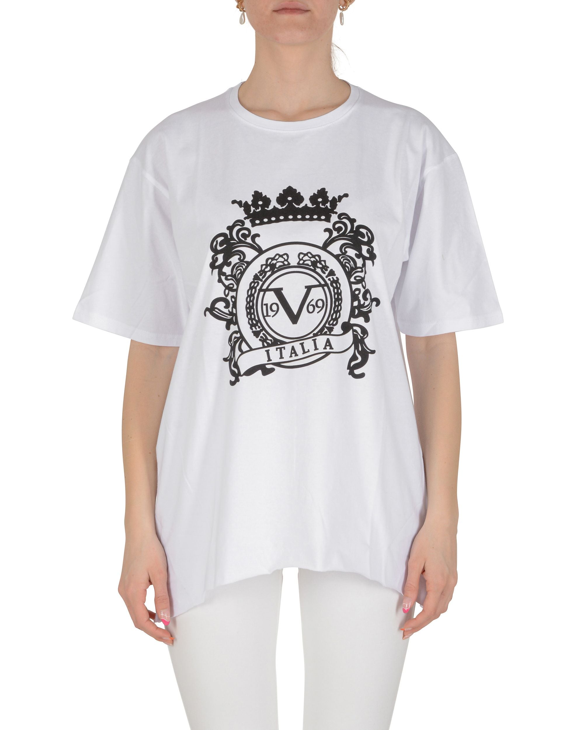 19V69 Italia T-Shirt Donna Bianca SMILE WHITE