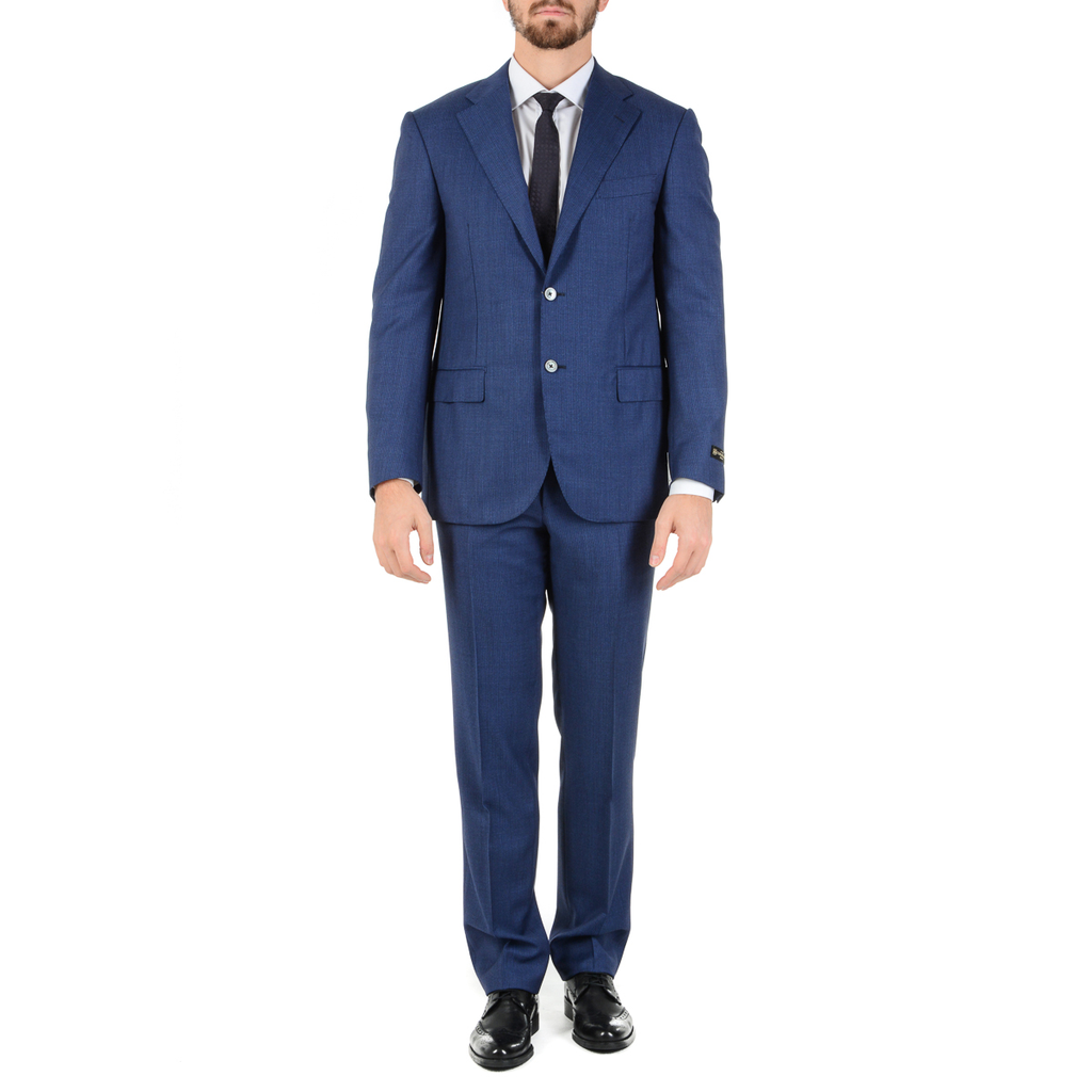 Abito da uomo Corneliani maniche lunghe blu Super 110's