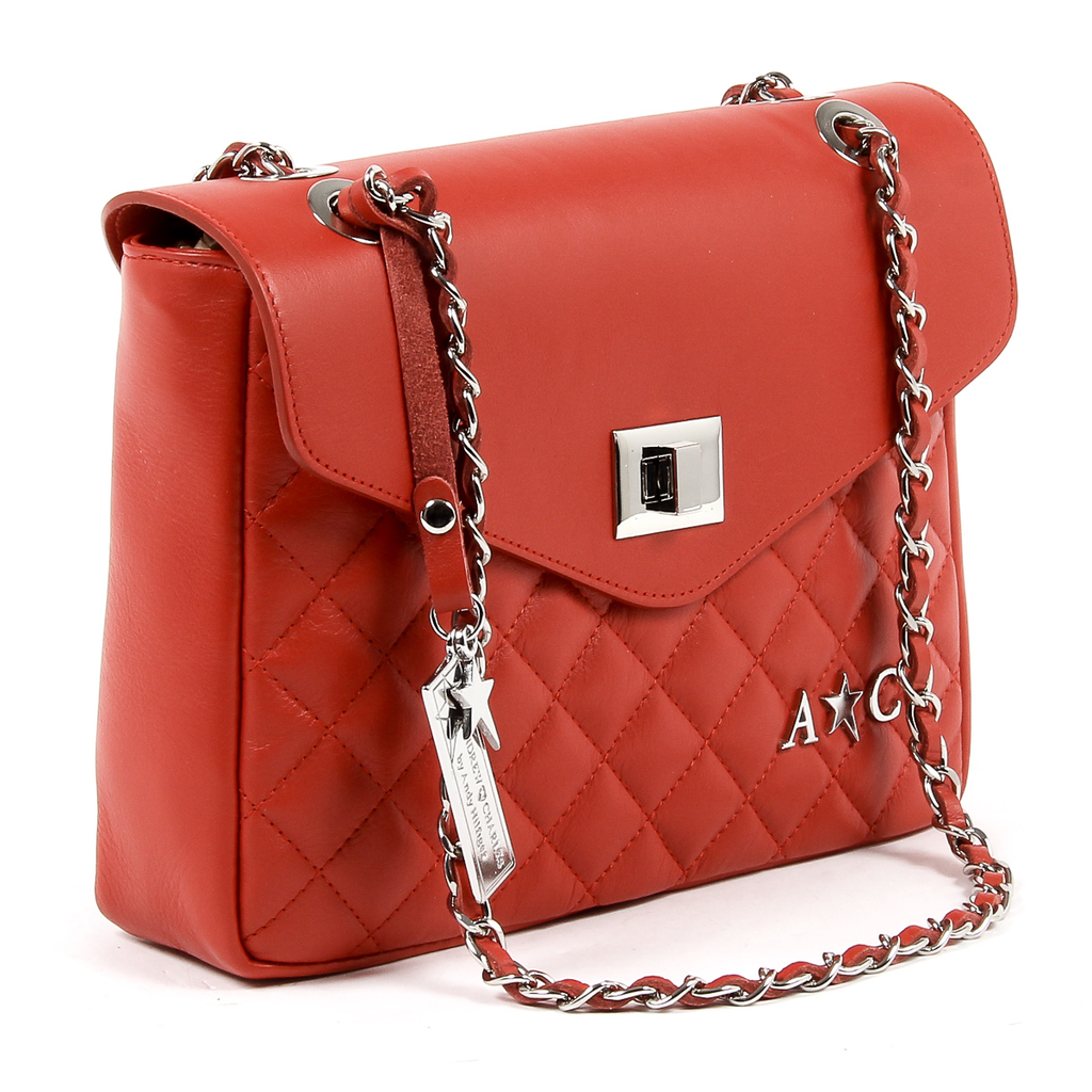 Borsa a mano da donna Andrew Charles rossa AZALEA