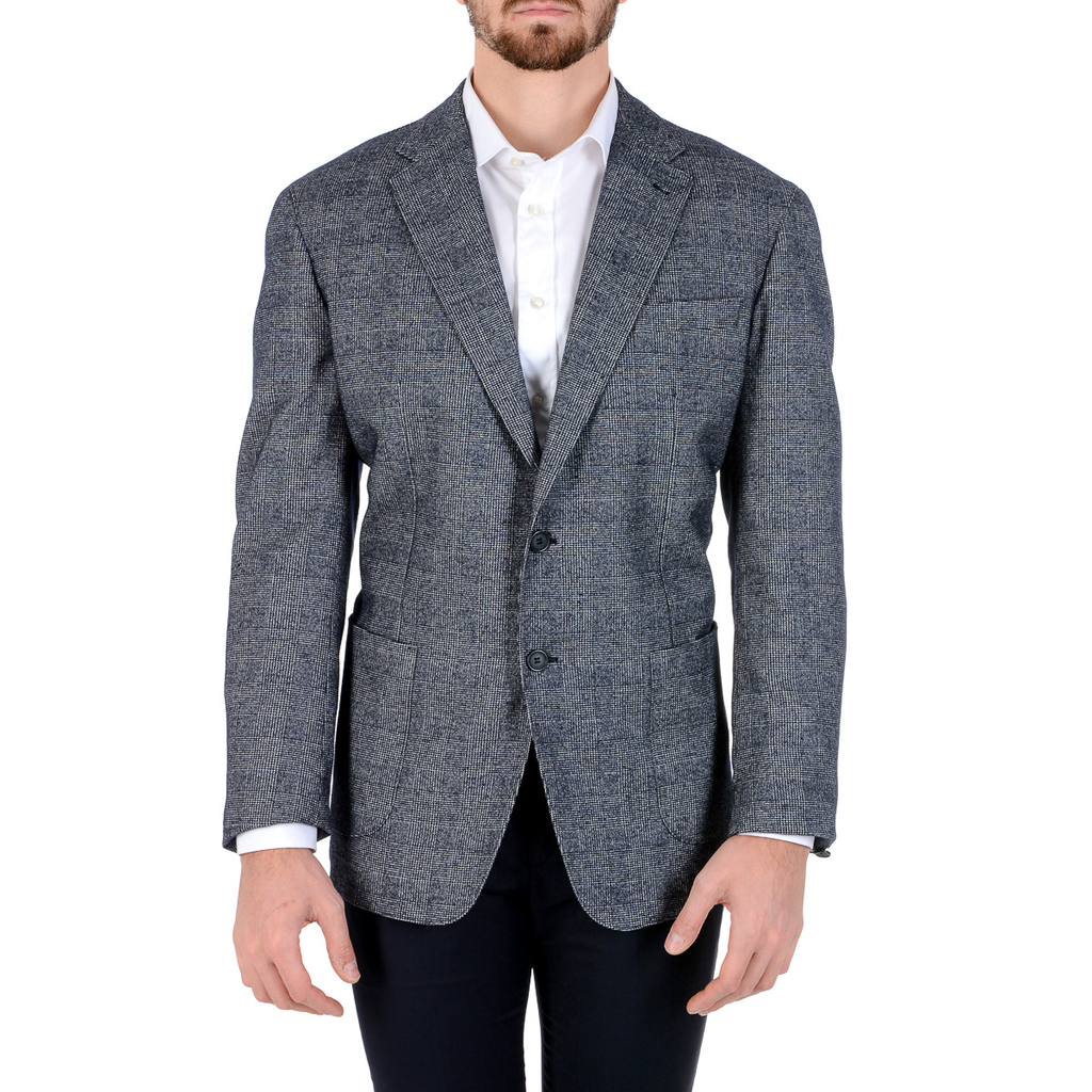 Giacca da uomo Luciano Di Martina a maniche lunghe grigio scuro