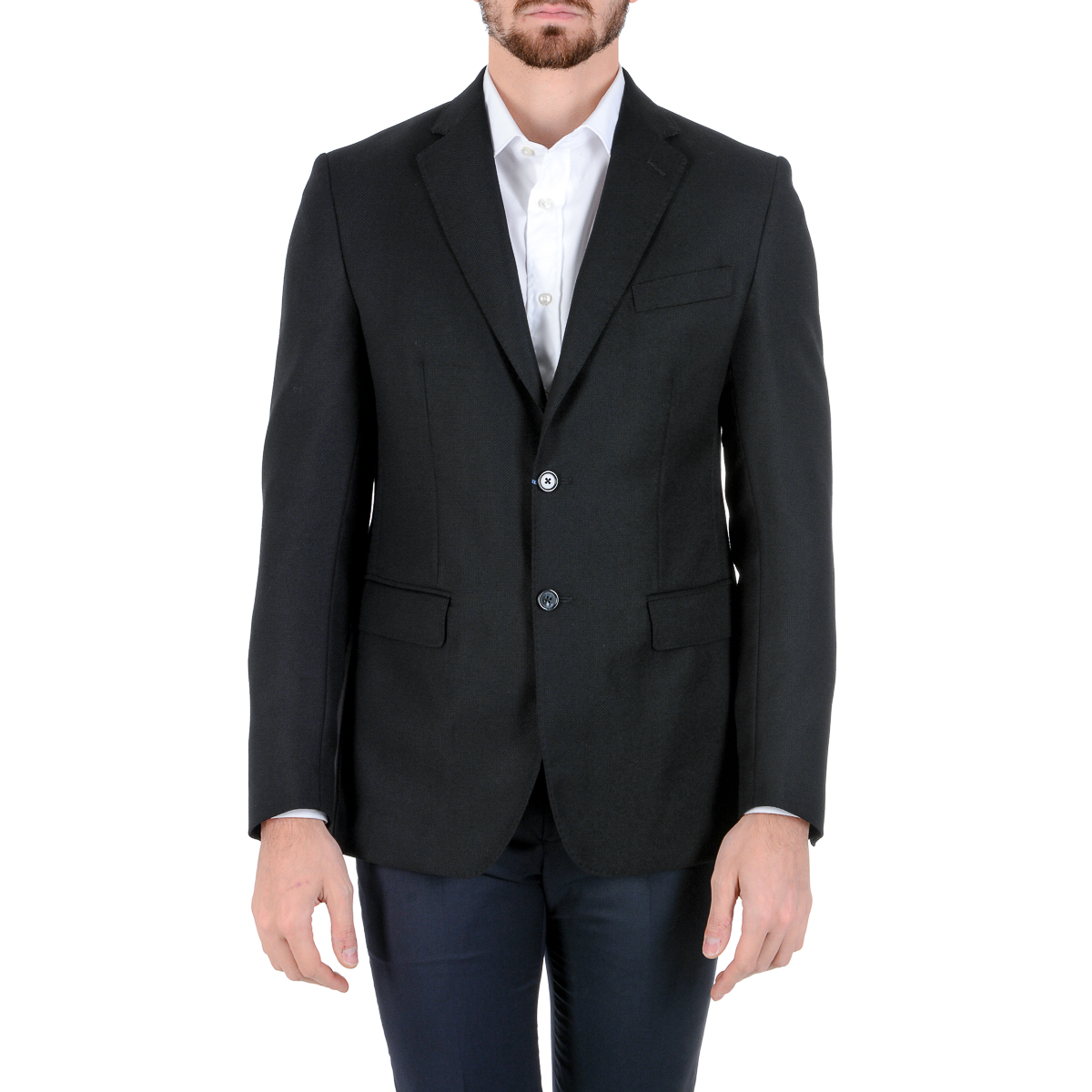 Giacca da uomo Luciano Di Martina a maniche lunghe blu scuro