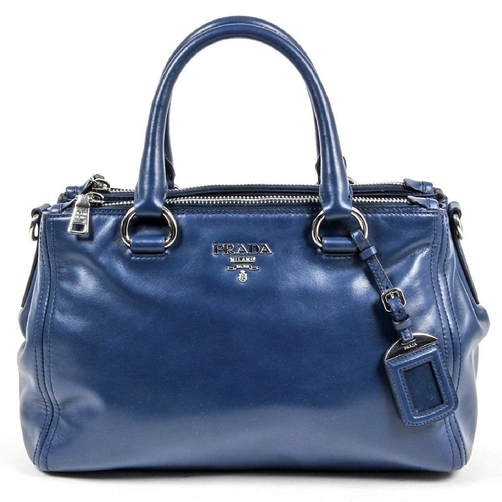 Borsa a mano Prada da donna BN2866 in morbida pelle di vitello nera