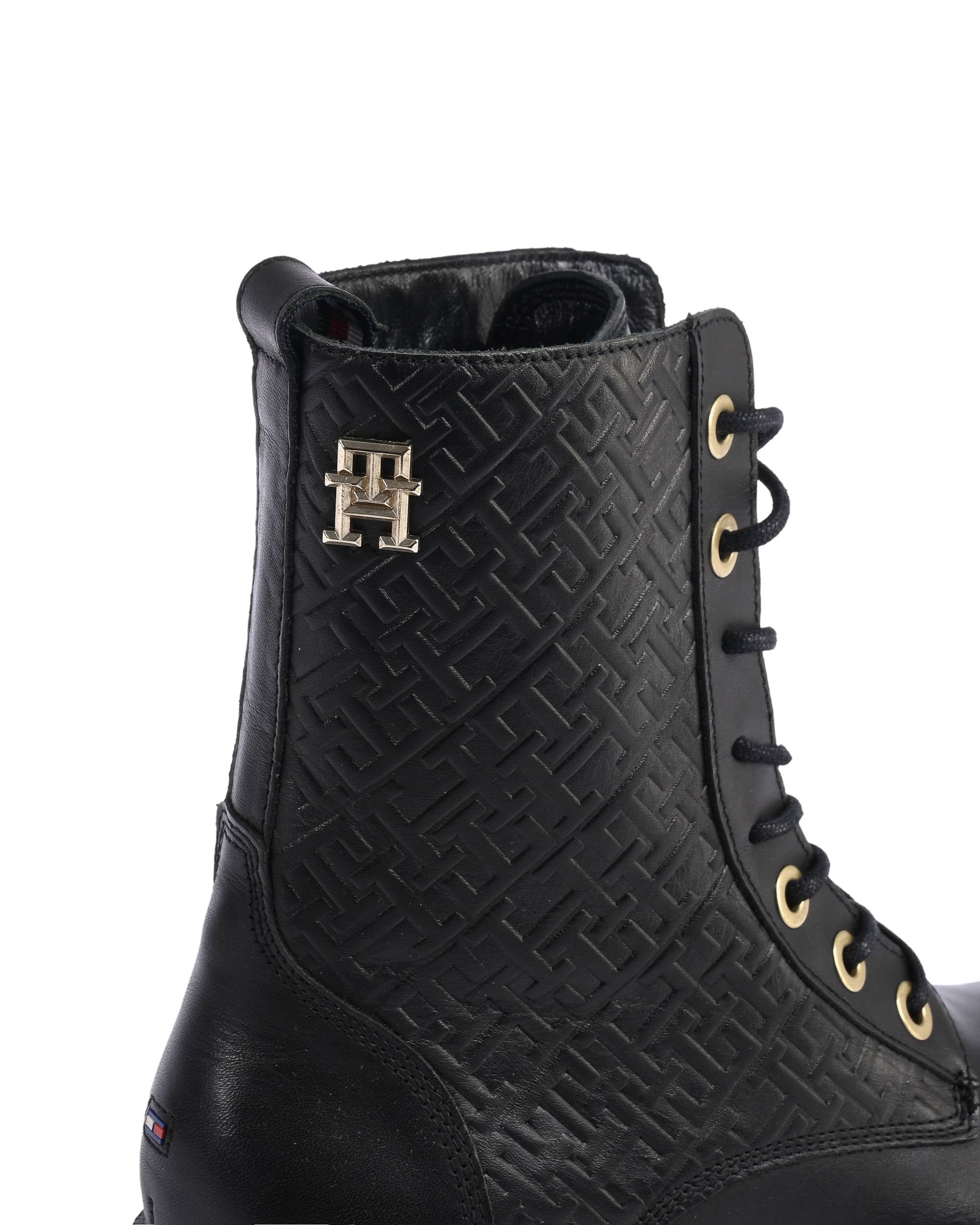 Tommy Hilfiger Stivali da donna NERO FW0FW06817BDS