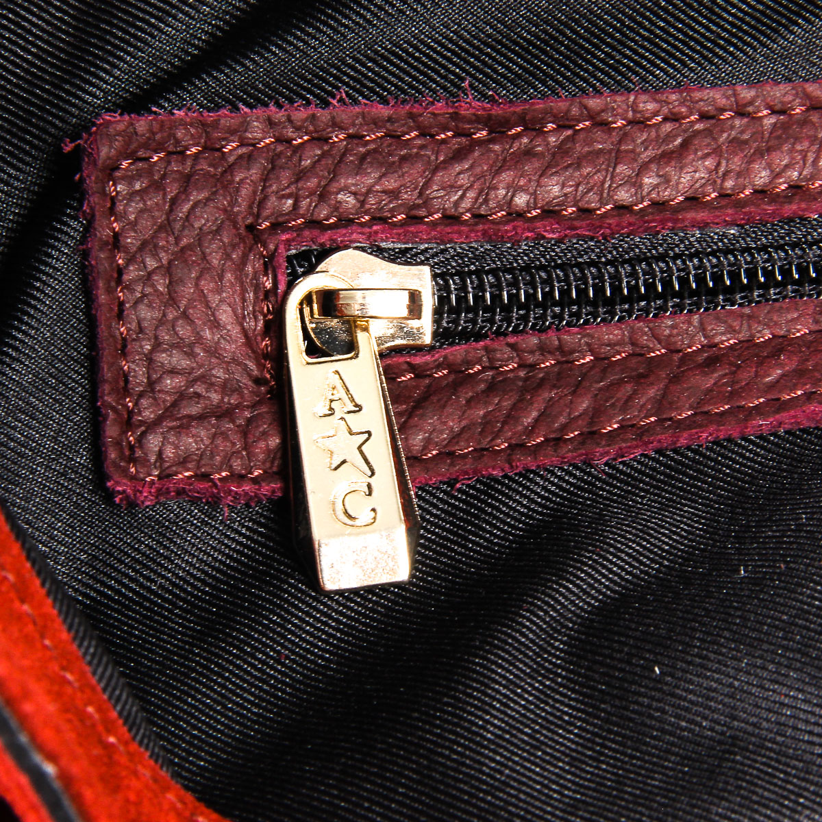 Borsa a mano da donna Andrew Charles Bordeaux LUCY