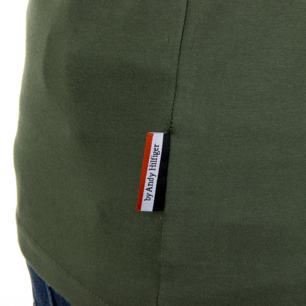 Andrew Charles T-shirt da uomo a maniche corte con scollo rotondo verde KEITA