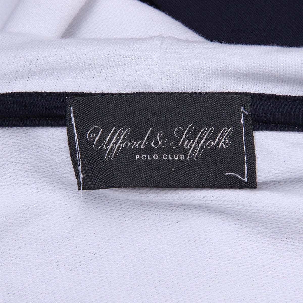 Felpa con cappuccio da uomo Ufford & Suffolk Polo Club con cerniera e maniche lunghe