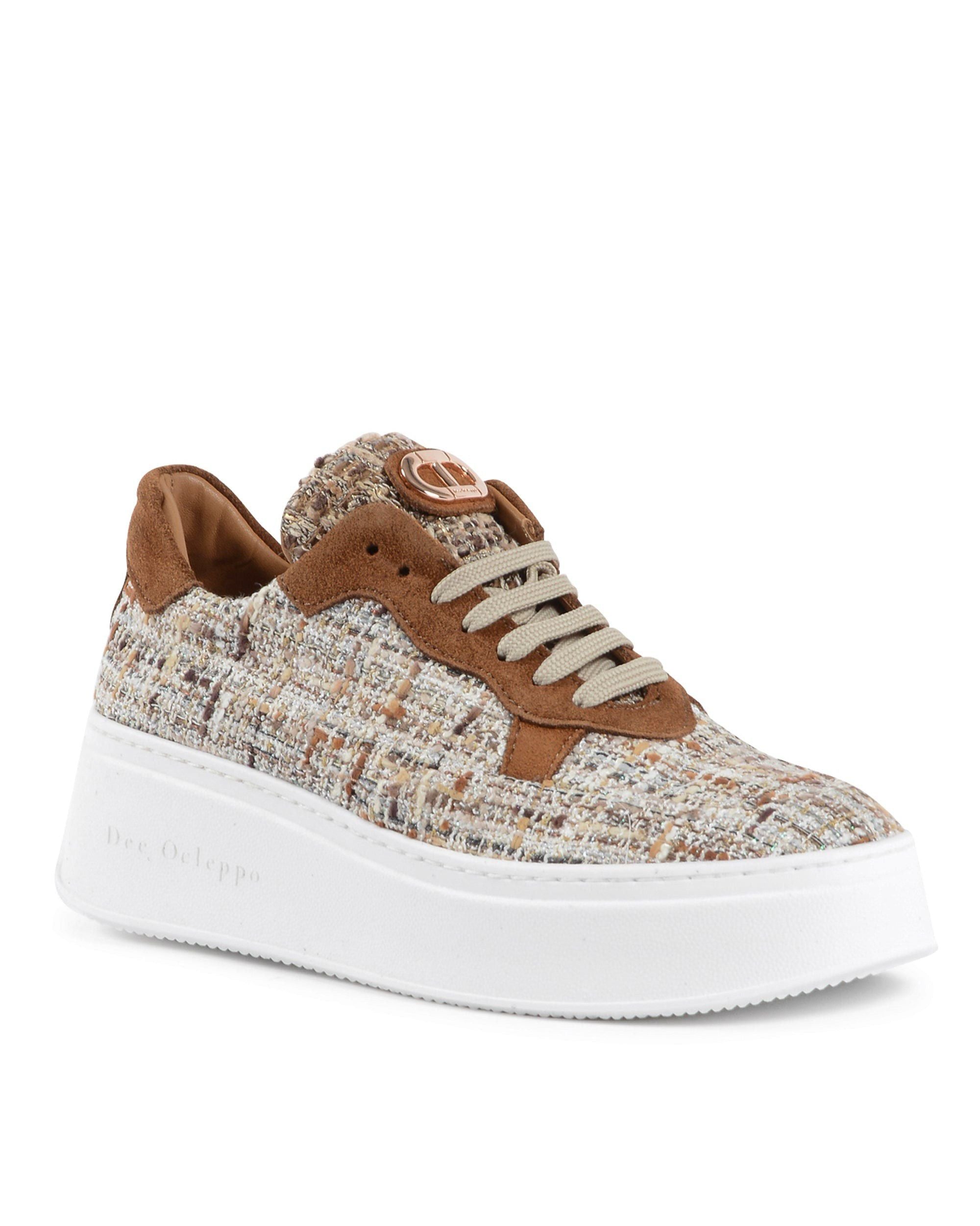 Sneaker Challenging Boucle - Marrone
