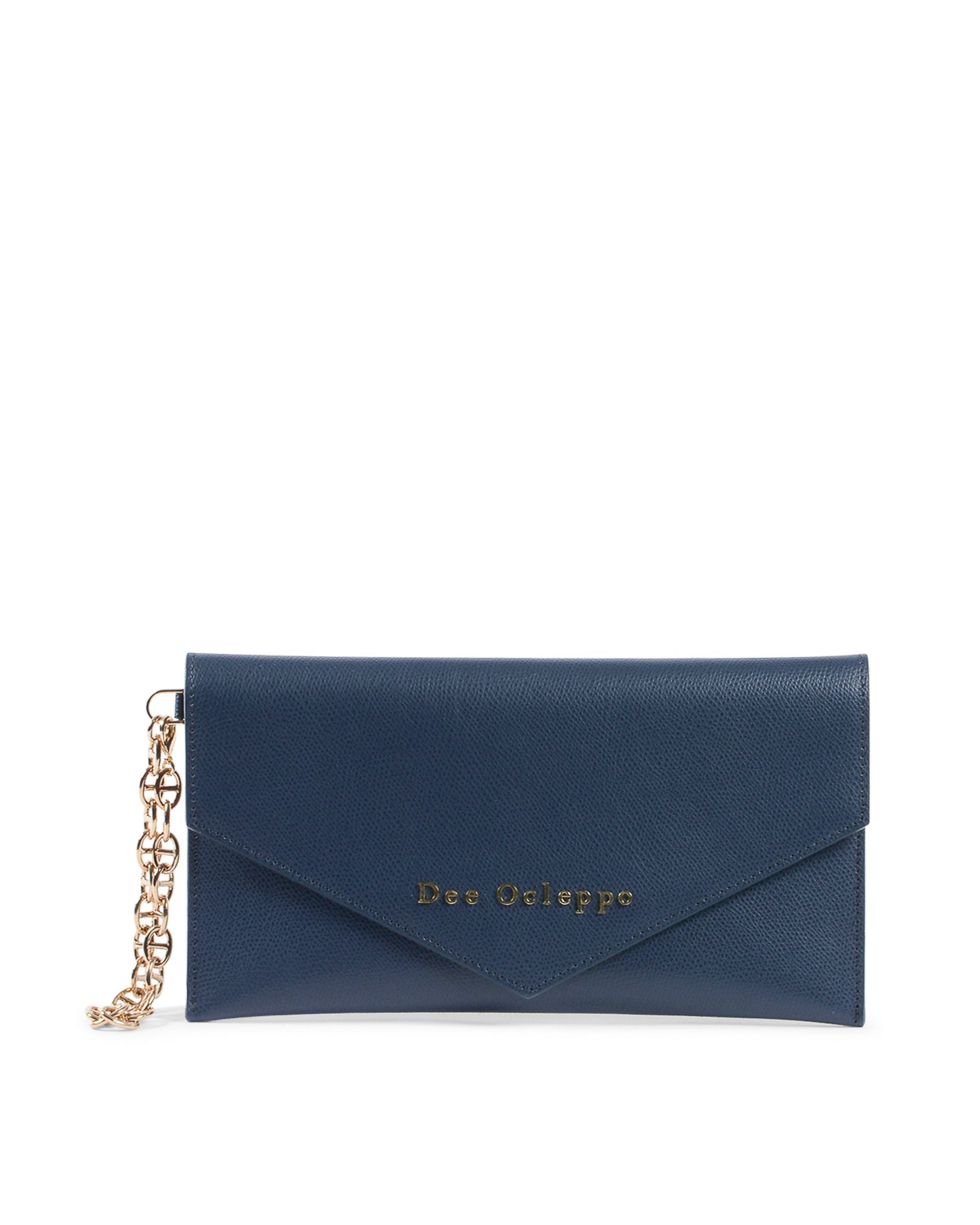 Dee Ocleppo Borsa a mano da donna DC220 LOGO PALMELLATO BLU NAVY
