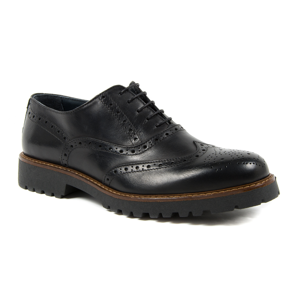Andrew Charles Scarpe Brogue da uomo nere LUIS