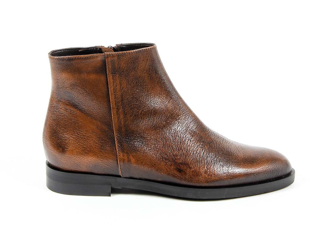 V 1969 Italia Womens Ankle Boot B1993 VITELLO BOTTOLATO RUST