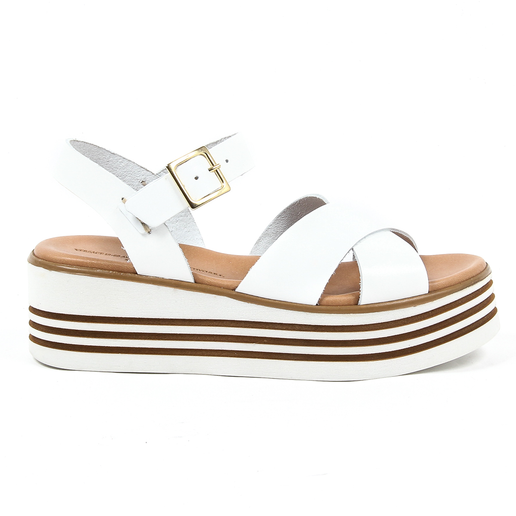 Sandalo flatform da donna V 1969 Italia