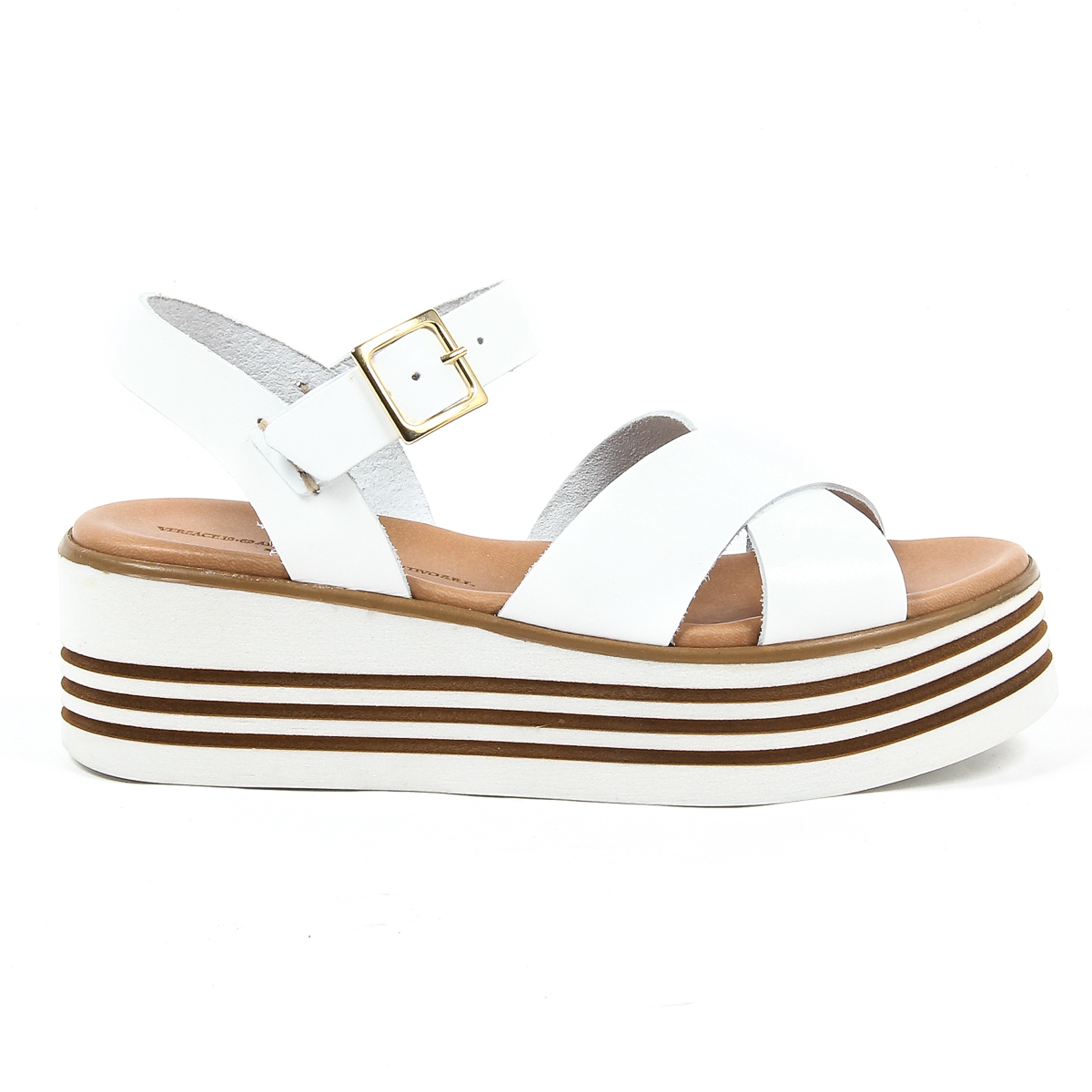 Sandalo flatform da donna V 1969 Italia
