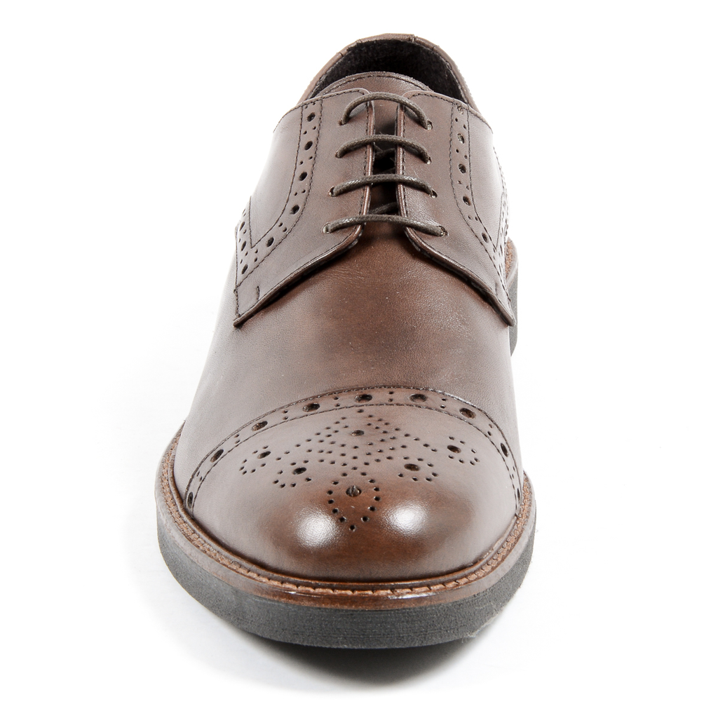 Andrew Charles Scarpa Brogue da Uomo Marrone LOU