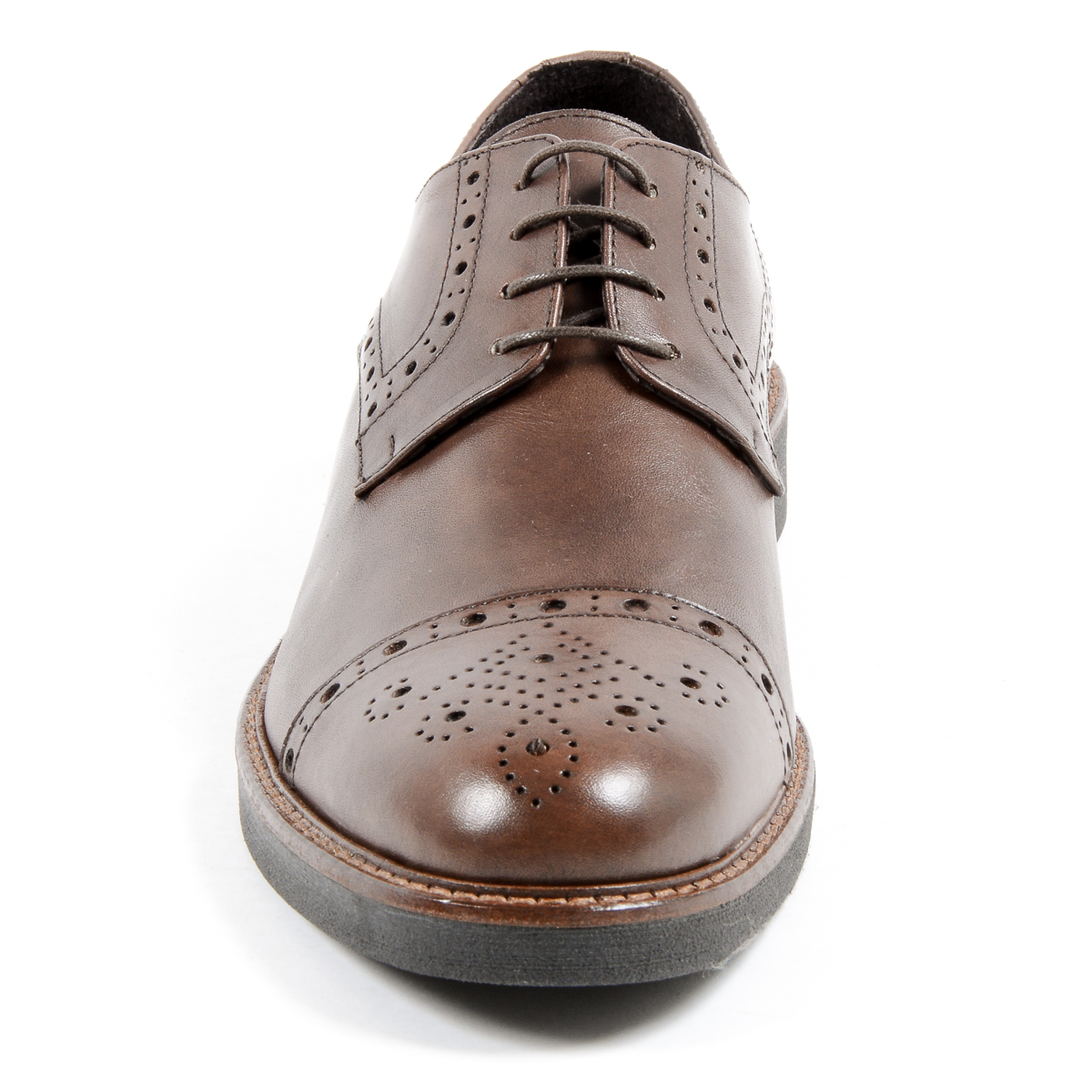 Andrew Charles Scarpa Brogue da Uomo Marrone LOU