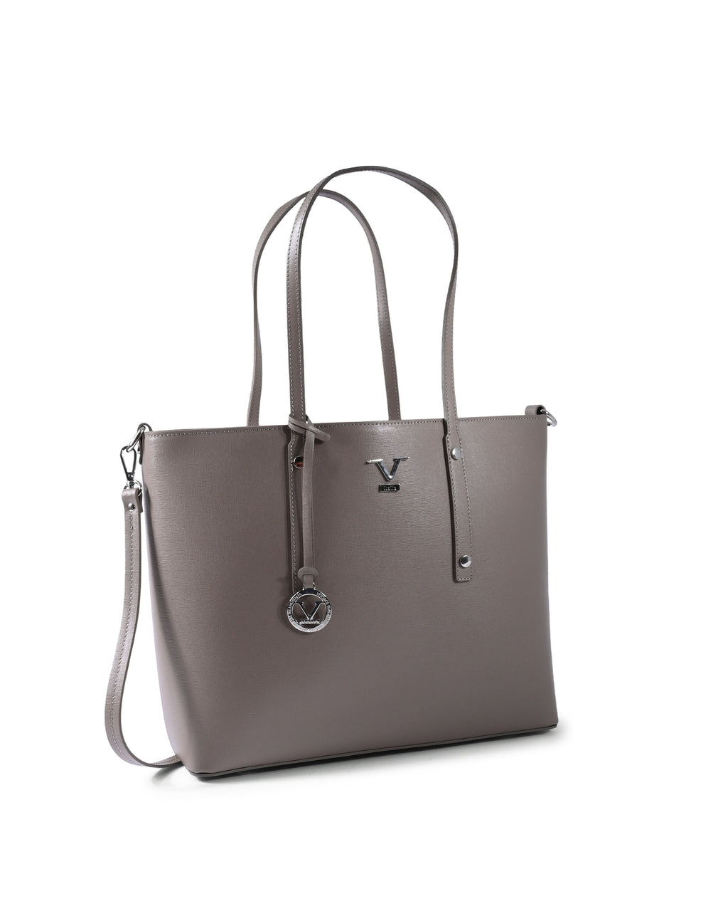 Borsa a mano da donna V Italia CB1070 SAFFIANO TAUPE