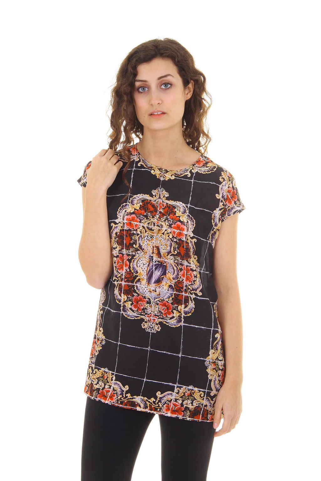 Dolce & Gabbana top da donna a manica corta F7Q08T FP15Y X0800