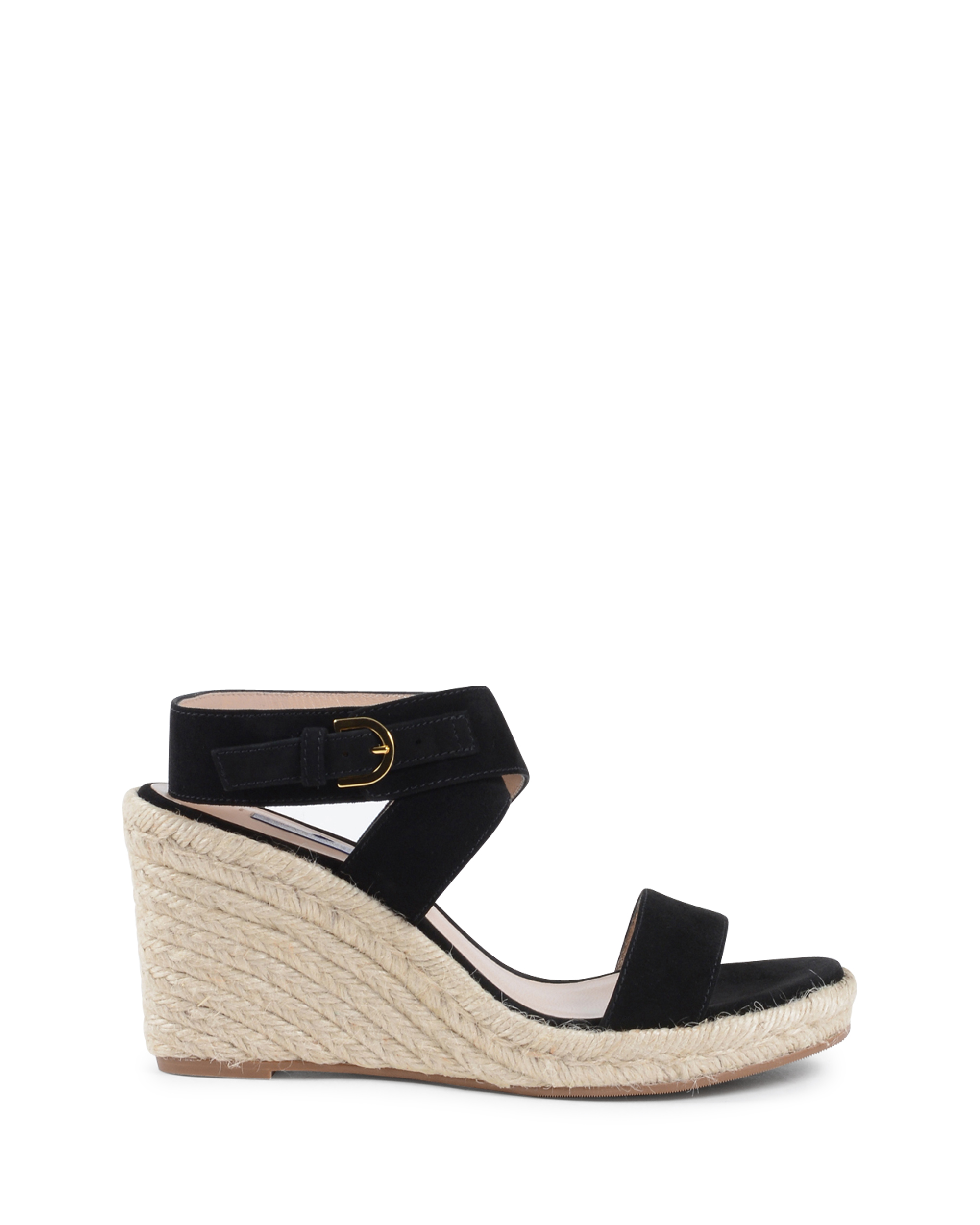 Sandalo con zeppa da donna Stuart Weitzman nero LEXIA