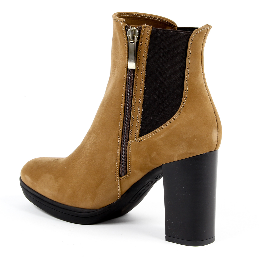 V 1969 Italia Stivaletto con tacco da donna Marrone MADELYN