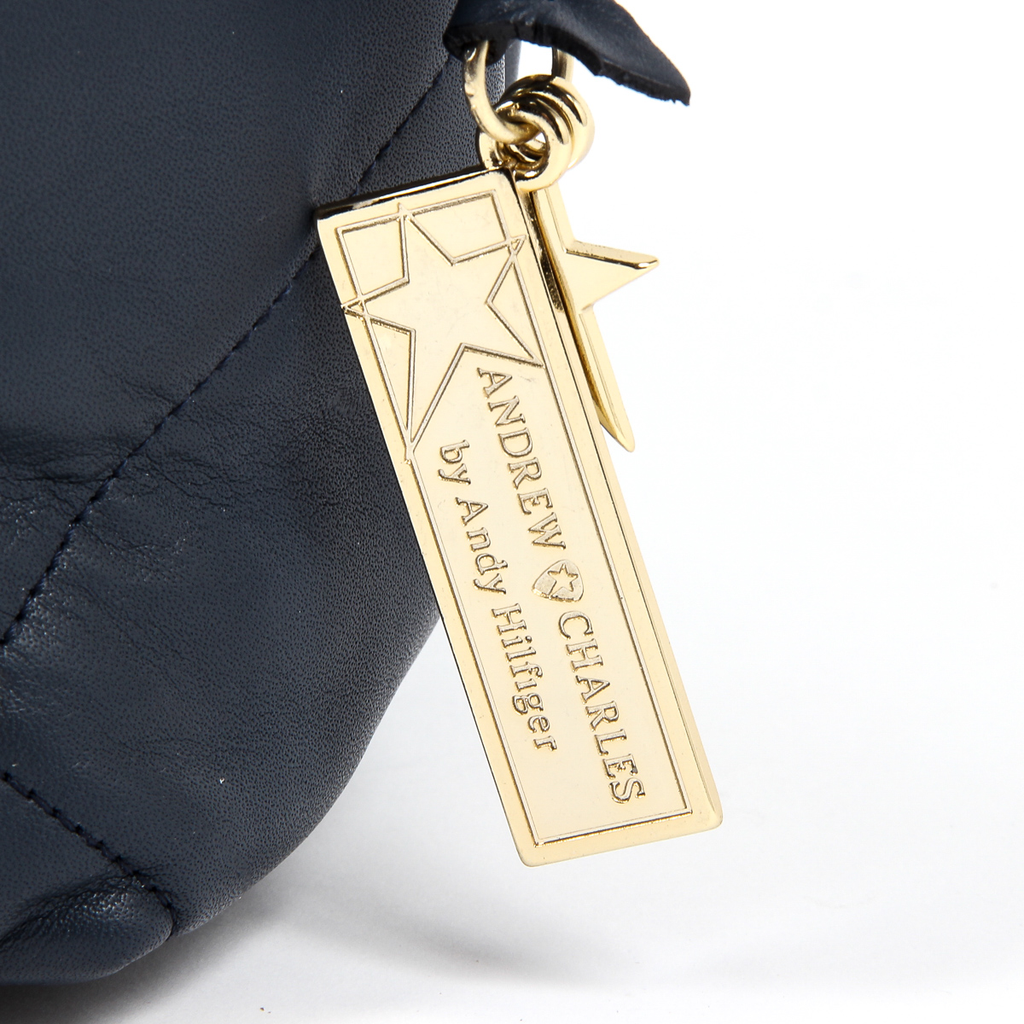 Borsa a mano da donna Andrew Charles blu scuro TESS