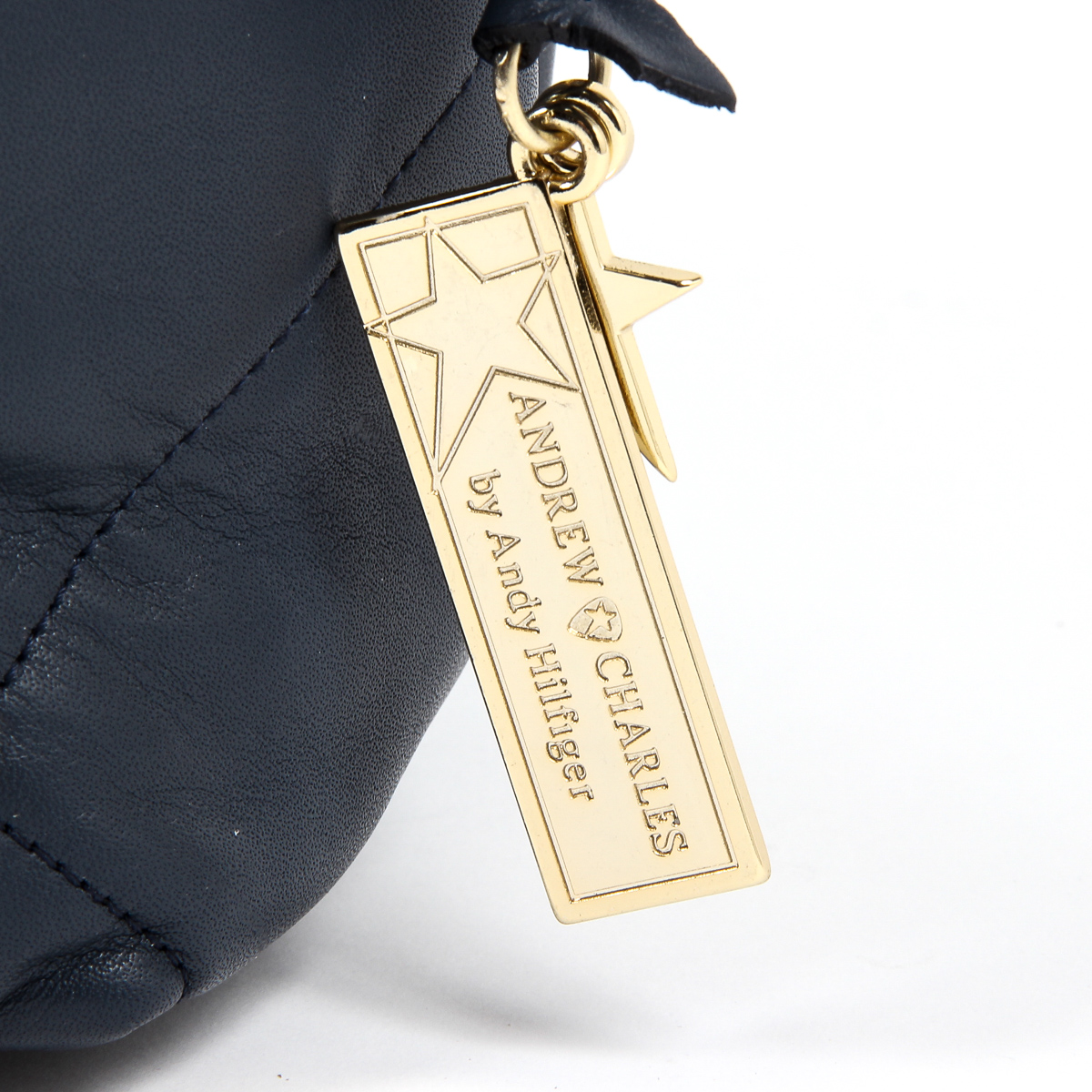 Borsa a mano da donna Andrew Charles blu scuro TESS