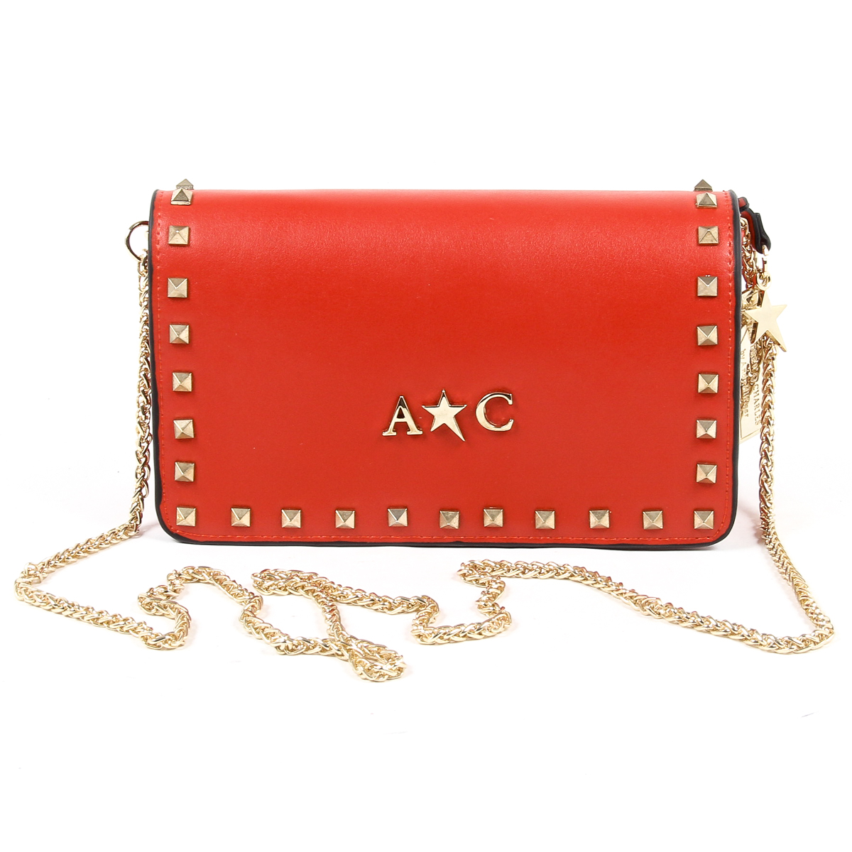 Borsa a mano da donna Andrew Charles rossa PAIGE