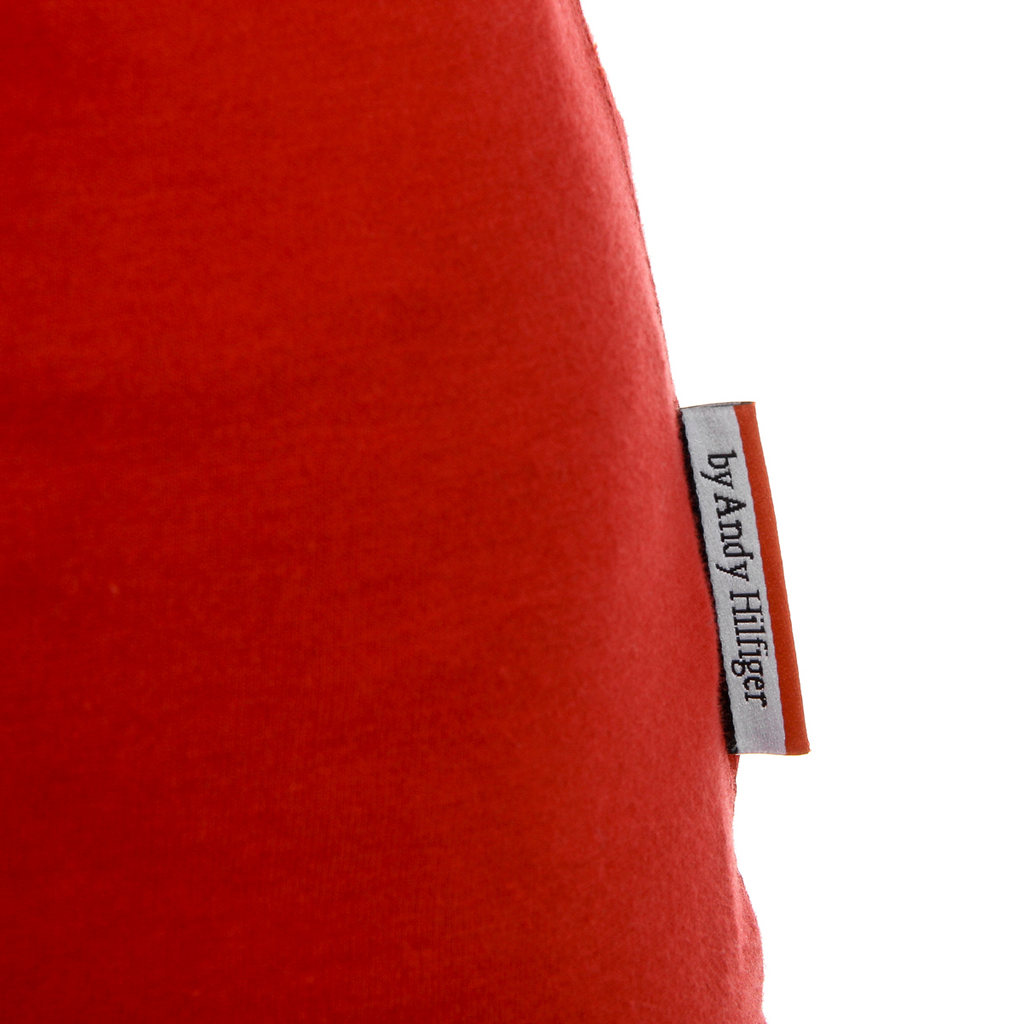 Andrew Charles T-shirt da donna a maniche corte con scollo a V, rossa TAPIWA