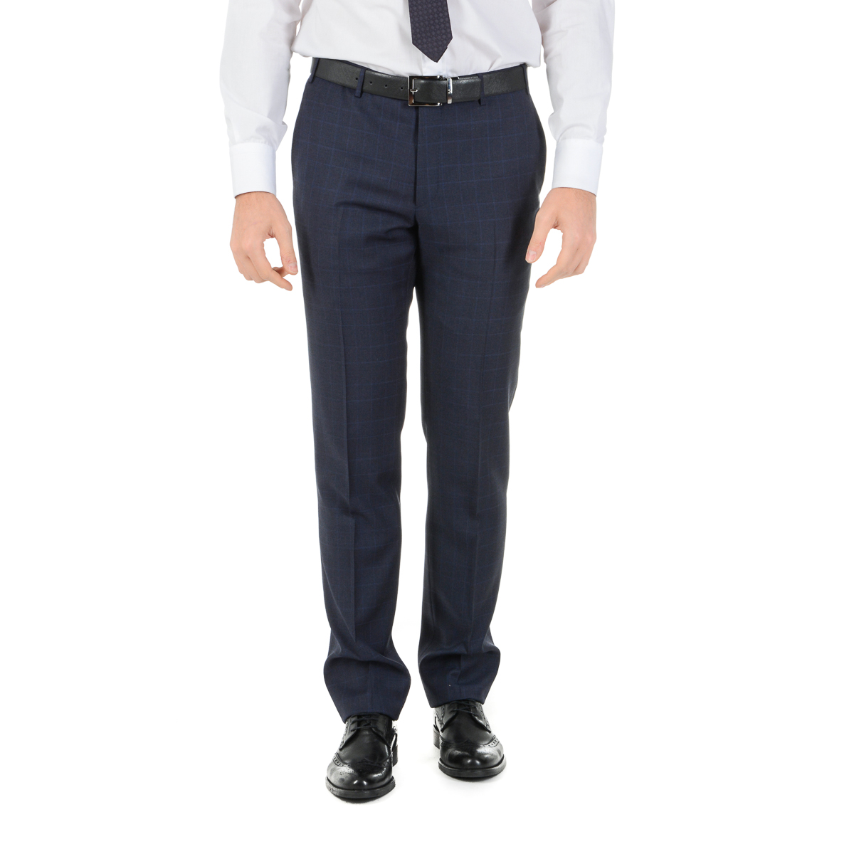 Abito da uomo Corneliani maniche lunghe blu scuro Super 110's